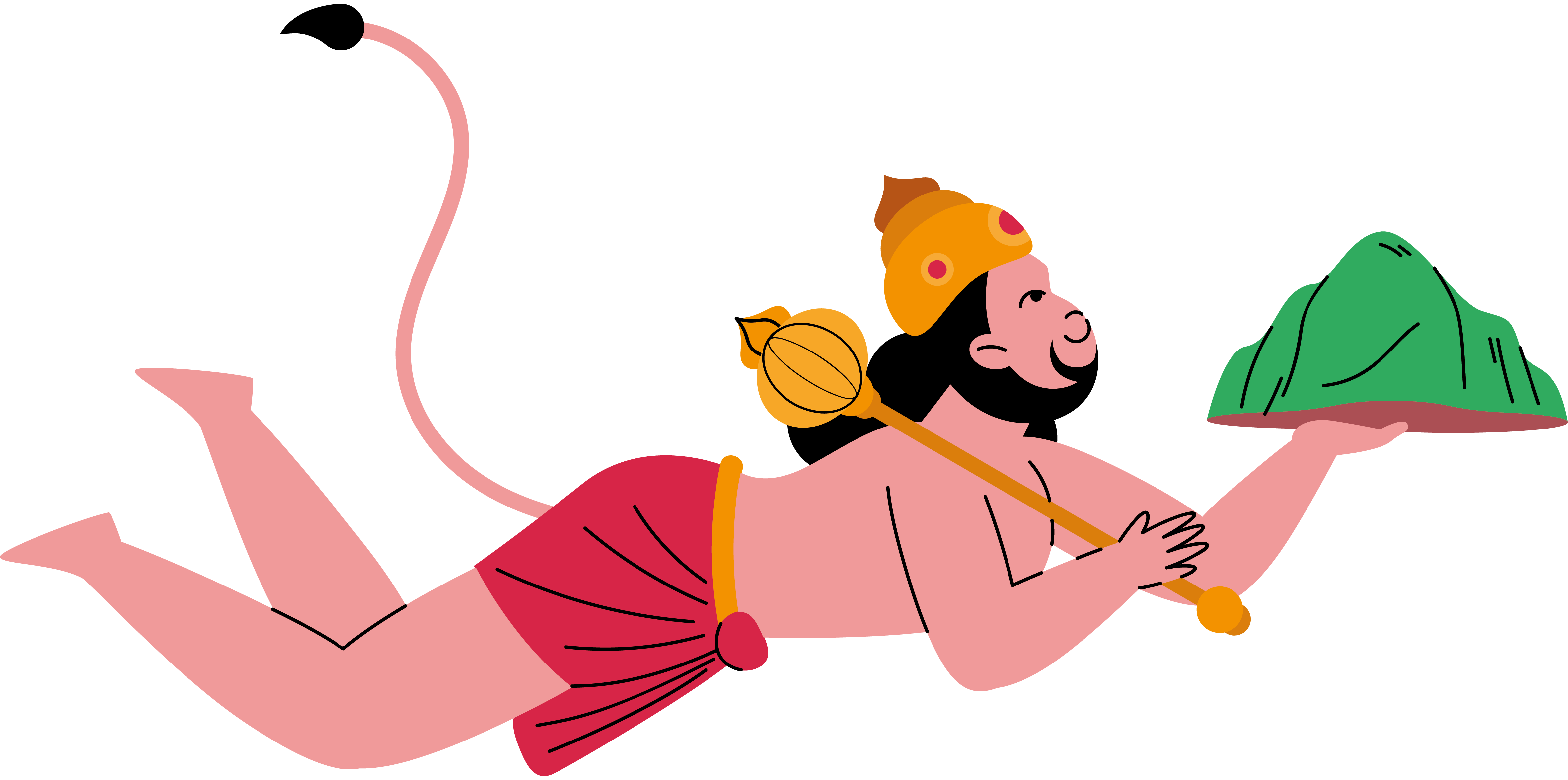 Hanuman Lifting Mountain